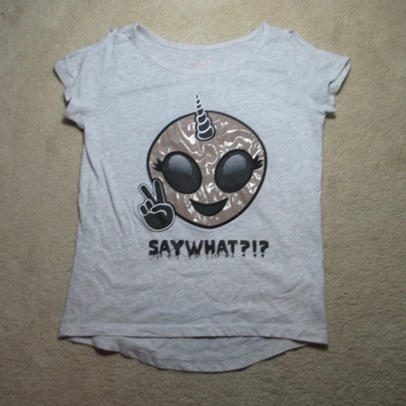 3 girls tops size m , 8 , m 7/8 justice , place , old navy - Picture 2 of 15